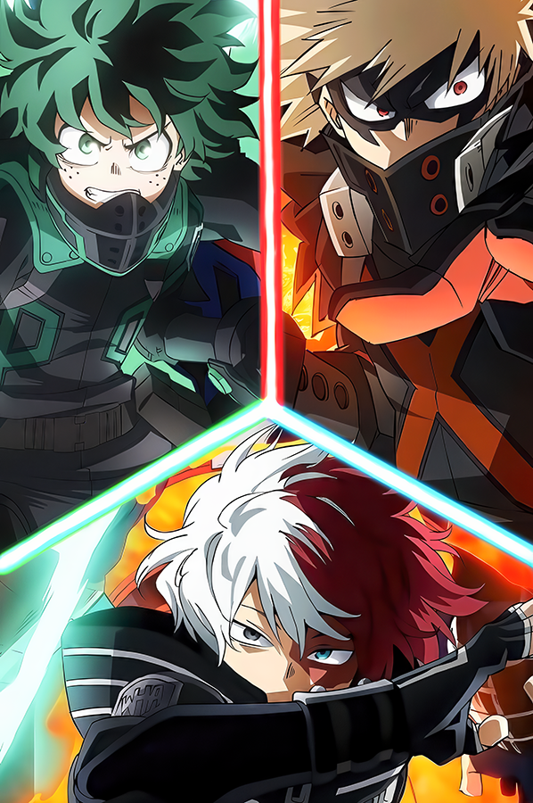 Bakugo, Deku y Todoroki V1